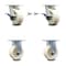 Service Caster 5 Inch Kingpinless Nylon Wheel Caster Brakes and Swivel Locks 2 Rigid SCC, 2PK SCC-KP30S520-NYR-SLB-BSL-2-R-2 - alternate 1